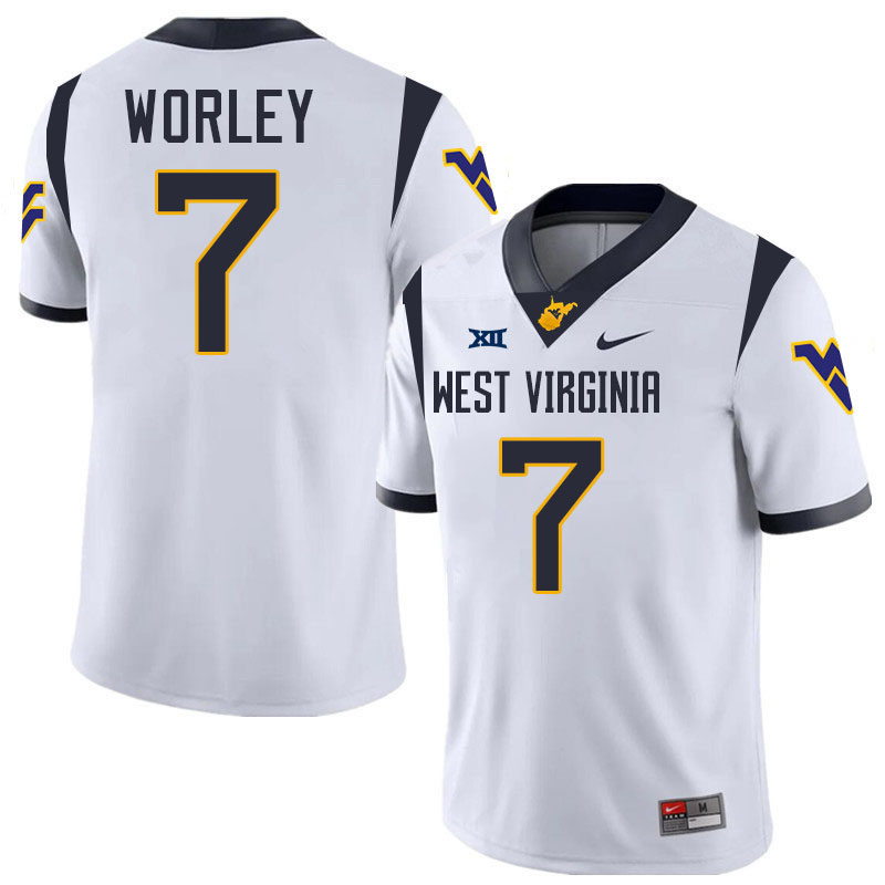 Daryl Worley WVU Jersey,West Virginia Mountaineers #7 Daryl Worley Jersey Youth College-White